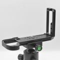 Quick Release Plate Camera Hand Grip Vertical Bracket for GFX100S 50SII Camera Quick Release L Plate Black.