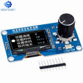 【Bestseller】 BS 0.96/1.3 inch White Blue oled display screen combined with EC11 rotary encoder module IIC interface for arduino. 