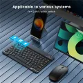 Wireless Keyboard and Mouse Set: Compact Bluetooth Keyboard (Rechargeable) with Matching Mouse. English Ergonomic Design for a Comfortable Experience on iPad, Tablets, Phones, Laptop, Android, iOS, and Windows. 