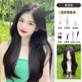 Factory wholesale wig female long hair full head cover dummy human hair new middle part big wave curly hair wig set.