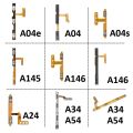 Phone Flex Cable For Samsung Galaxy A04 A04e A04s A14 4G A24 A34 A54 5G New Power Volume On Off Button Internal Repair Parts.