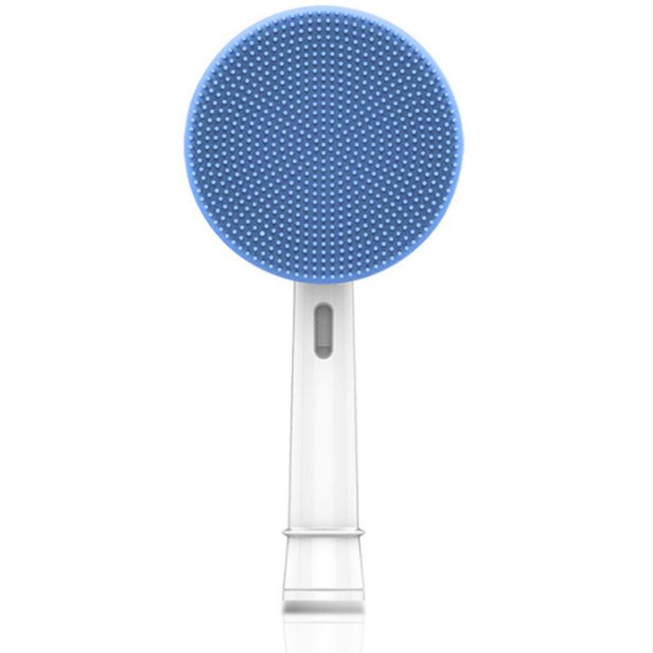 Suitable for Electric Toothbrush, Electric Cleansing Brush , Replacement Brush , Silicone Blue