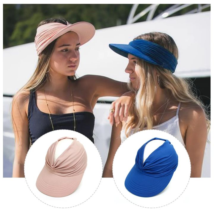 Flexible%20Adult%20Hat%20for%20Women%20Anti-UV%20Wide%20Brim%20Visor%20Hat%20Easy%20To%20Carry%20Travel%20Caps%20Fashion%20Beach%20Summer%20Sun%20Protection%20Hats%20-%20Image%202