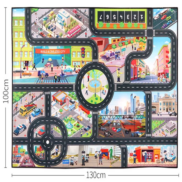 Kids%20Road%20Traffic%20Playmat%20Rug%20Anti-slip%20Carpet%20Car%20City%20Parking%20Map%20Pretend%20Play%20Play%20Mat%20For%20Boys%20Girls%20Gifts%20(No%20Cars)%20-%20Image%209