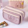 Pencil Case Portable Makeup Bag for Teens Boys Girls School, Office Supplies. 