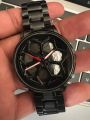 Inspired by SK Inspired by 1990 Rotation Wheel Creative Fashion Men's Stainless Steel Clock - Very Comfortable And Fashionable, Easy To Clean.