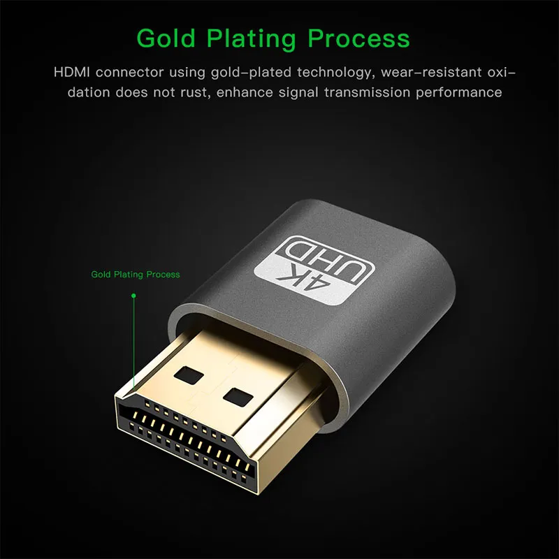 Spina HDMI Dummy – Emula Un Monitor 1080p Per Remote Desktop E Mining!