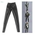 Figure Doll Trouser 1/12 Scale Soldier PU Leather Pant for 6'' Action Figure. 