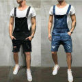 Mens Casual Denim Jeans Overalls Jumpsuit Dungarees Cargo Work Shorts Playsuit. 