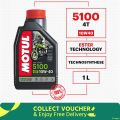 MOTUL 5100 4T Technosynthese 10W40 Motor-cycle Engine Oil 1 Liter. 