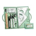 18Pcs Geometry Set Drawing Template Protractor Set with Shatterproof Storage Box Drawing Tools, Drafting Set Amour zii.