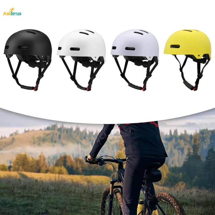 Adult%20Bike%20Helmets%20Sports%20Helmets%20Adjustable%20Size%20Outdoor%20Black%20-%20Image%205