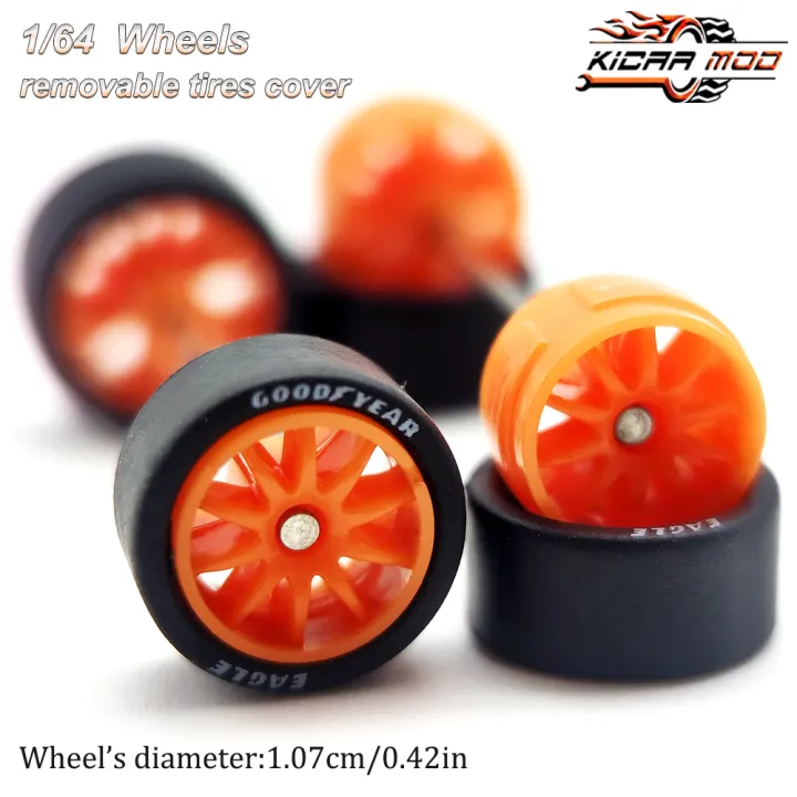 1/64%20Wheels%20with%20Rubber%20Tires%20CE28%20Refitting%20Parts%20for%20Diecast%20Model%20Car%20Hot%20Wheels%20Matchbox%20Tomica%20D:11mm%201%20Set%20-%20Image%207