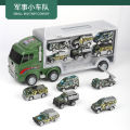 Large size kids storage container truck alloy glide car simulation fire truck engineering truck police car boy toys. 