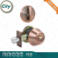 Deadbolt Lock Security Lock One Side Key One Side Knob System Door Lock Antique Color. 