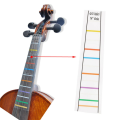 4/4 Violin Fretboard Sticker Fingerboard Marker Fiddle Learn Note Chart Tape 4Pcs.