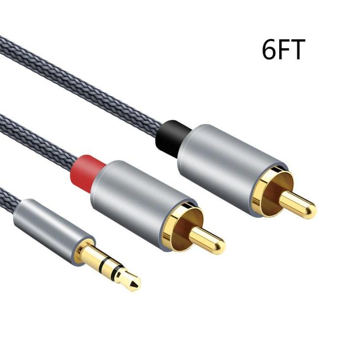 RCA Cable 2RCA to 3.5 Audio Cable 3.5mm Jack RCA AUX Cable for Phone Home Theater DVD 2RCA Audio Cable