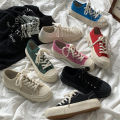 Colorful Siyi 2023 Spring New Crooked Brand Geometric Multi-layer Retro Canvas Shoes MIS-1301.