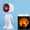 LED Astronaut Sunset Light Rainbow Projection Night Light USB Charging Touch Control for Bedroom and Game Room Decoration.