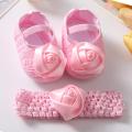 Newborn Bowknot Shoes Baby Girls Princess Non-Slip Floral Border Shoes Toddler Baby Soft Prewalker Princess Shoes - Baby Shoes Girls. 