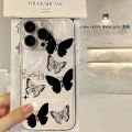 Crystal Butterfly Clear Phone Case Compatible For Realme C63 4G Luxury Transparent Shockproof Bumper Cover. 