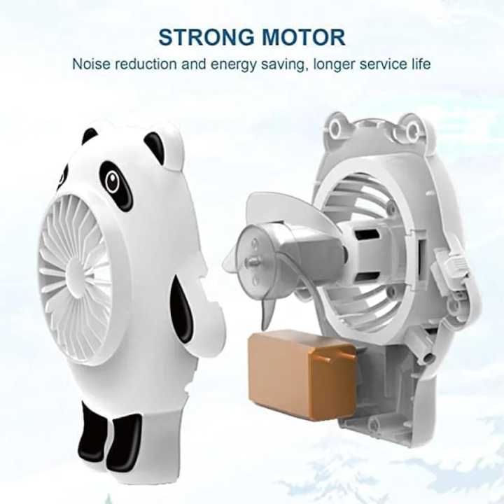 Panda%20Keychain%20Small%20Fan%20Portable%20Cartoon%20Student%20Handheld%20USB%20Charging%20Fan%20-%20Image%202