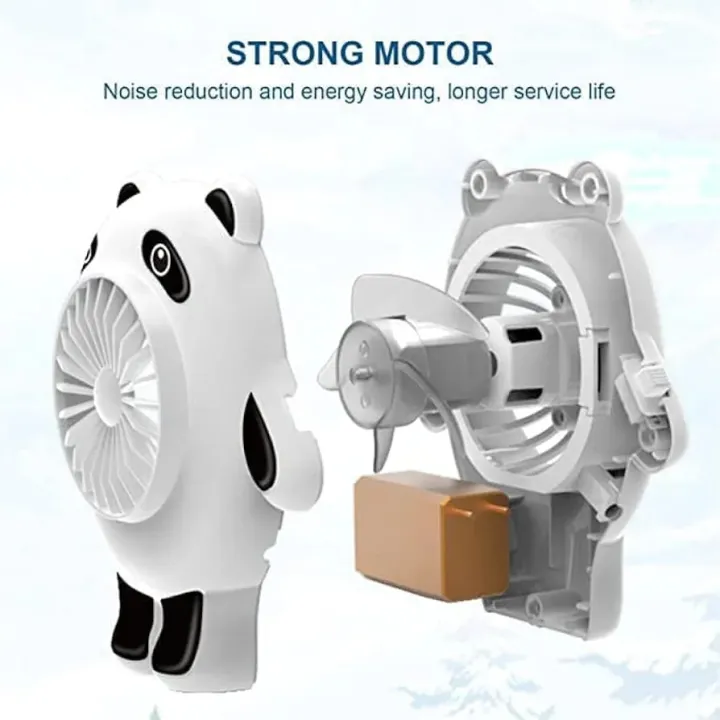 Panda%20Keychain%20Small%20Fan%20Portable%20Cartoon%20Student%20Handheld%20USB%20Charging%20Fan%20-%20Image%202