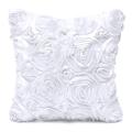 bedding Satin Rose Flower Floral Throw Pillow Case Cushion Cover Home Office Car Decor 42x42cm. 