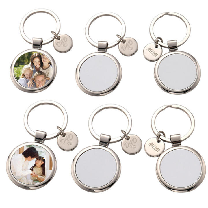Heat Transfer Photo Keychain Custom Keychain Photo of Your Baby Child Mom Dad Loved Pet Family Thanksgiving Day Mother's Day