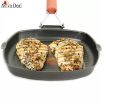 Non-Stick Square Grill Pan Wooden Handle.