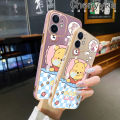 Chenyyka For iPhone 6 6s 6 Plus 6s Plus Case Cartoon Winnie the Pooh New Design Plating Phone Case Square Edge Pattern Shockproof Soft Shell Full Cover Camera Lens Protection Case.
