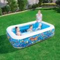 10ft Family Pool Portable Inflatable Swimming Pool Kids Children Adults Home Use Outdoor Indoor.