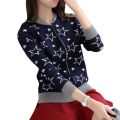 BLUE  COLOR COTTON LONG SLEEVE FASHANABLE WOMENS WINTER JEPER JACKET.. 