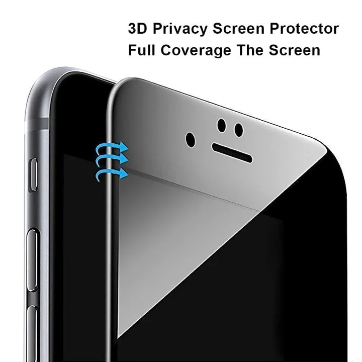 iPhone%206s%20Privacy%20Tempered%20Glass%20Screen%20Protector%20Full%20Coverage%20Anti-Spy%20Film%209H%20Hardness%20Upgraded%20Edge%20Protection%20Easy%20Installation%20Bubble%20Free%20-%20Black%20-%20Image%203