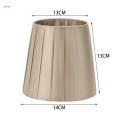 Table Lamp Shade Clip on Lampshade Nordic Modern Decorative Fabric Lampshade Hanging Champagne.