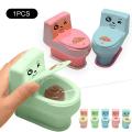 BBGS Tricky Water Toilet Jet Toys Toys Mini Toilet Spoof Water Jet Toilet Tricky Children's Education Toys Early Education Toy Gifts for Kids. 
