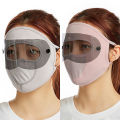 Anti-UV Mask Women Summer Full Face Ice Silk Neck Protection Thin Face Mask NOVO.