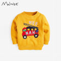 Malwee 2022 Autumn New Children's Clothing Boys Crewneck Sweatshirt Factory Direct Sale Baby Pullover One Piece Dropshipping. 