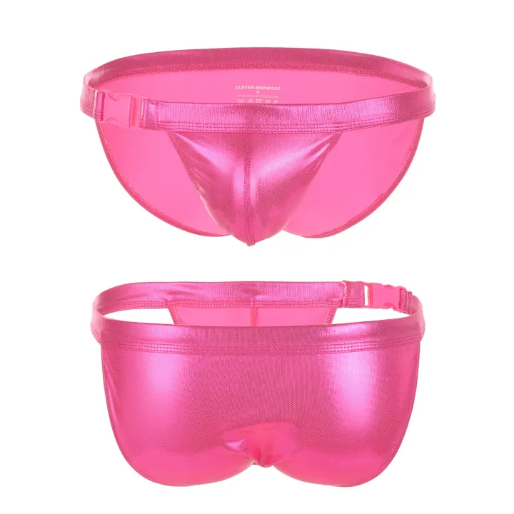 CLEVER-MENMODE%20MEN'S%20REFLECTIVE%20METALLIC%20LASER%20FAUX%20LEATHER%20SURF%20SWIMMING%20-%20Image%202