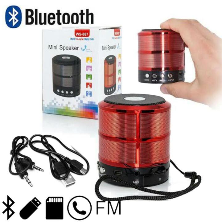 Ws 887 Mini Metal Wireless Speaker/Mini Bluetooth Speaker - Bluetooth ...