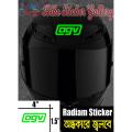 Bike Radium Sticker - AGV Logo / Glow in the dark ( Waterproof & Premium quality)/ Bike Sticker Gallery.