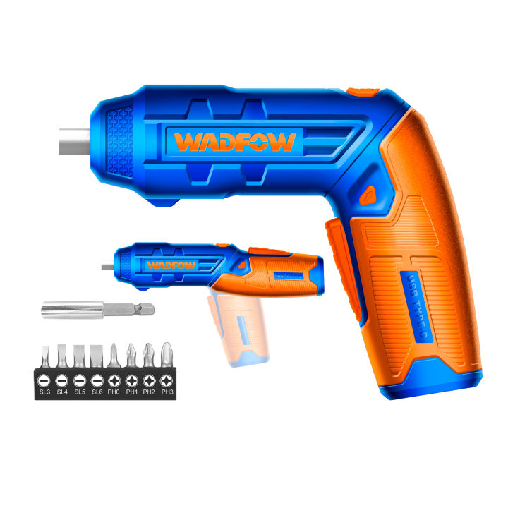 WADFOW Cordless Screwdriver,Rechargeable Power Drill Driver Set, 4N.m ...