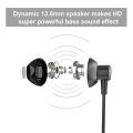 Uiisii Hm12 Wired Half In-Ear Deep Bass Music Earphones - Headphone - Ear Phone - Earphone.