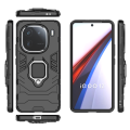 For Vivo iQOO 12 5G Case Slim Heavy Duty Hardcase Camera Protection Back Cover With Ring Stand. 