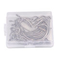 Fishing J Hooks, Long Shank Fishing Hooks Stainless Steel for Freshwater.