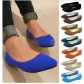 Women Flats Loafers Faux Ladies Ballet Flats For Work Flats Slip On Flat Shoes Candy Color Woman Boat Shoes. 