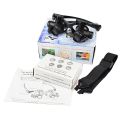 NEWACALOX 10X/15X/20X/25X Portable Head Wearing Magnifying Glass 2 LED/8 Lens for Jewelry Watchmaker Close Work Magnifiers. 