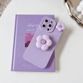 3D Cute Flower Stand TPU Soft Case for Samsung Galaxy A02 A03 A04 A13 A14 A33 A34 A53 A54 A73 Mobile Phone Holder Cover.
