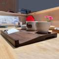 Wooden Coffee Cup Tray Thick Serving Tray for Drink Living Room Decor. 