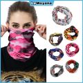 9 in 1 multi-function trendy magic face mac. Scarf bandana green for Biker- Pink. 